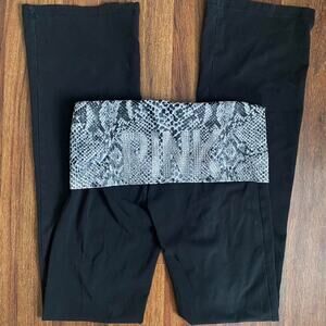 Vs pink fold over pants